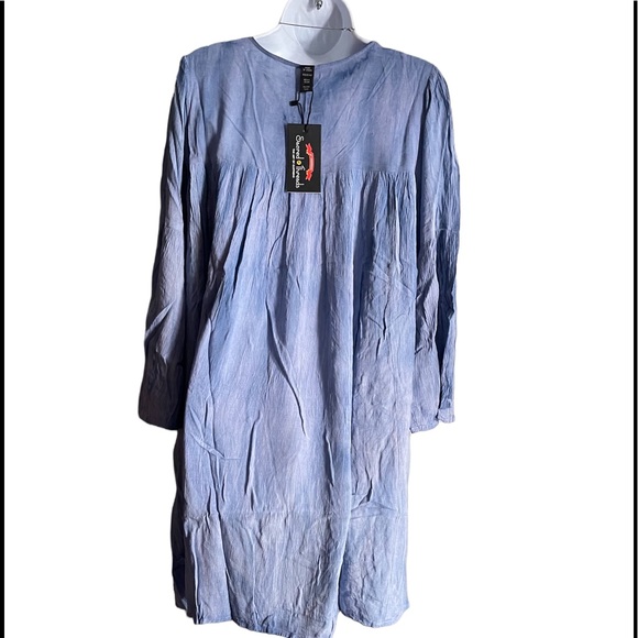 NWT. Sacred Threads Blouse/Tunic. ONESIZE. BL/RD7. 222413A - Picture 3 of 5